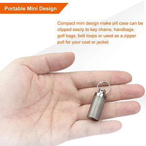 Portable Titanium Waterproof Pill Box