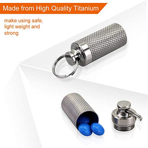 Portable Titanium Waterproof Pill Box