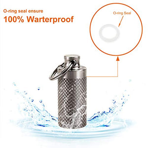 Portable Titanium Waterproof Pill Box