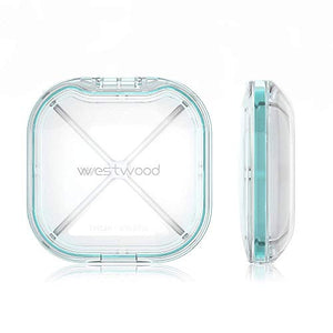 Moisture Proof Pill Box with Silicone Seal