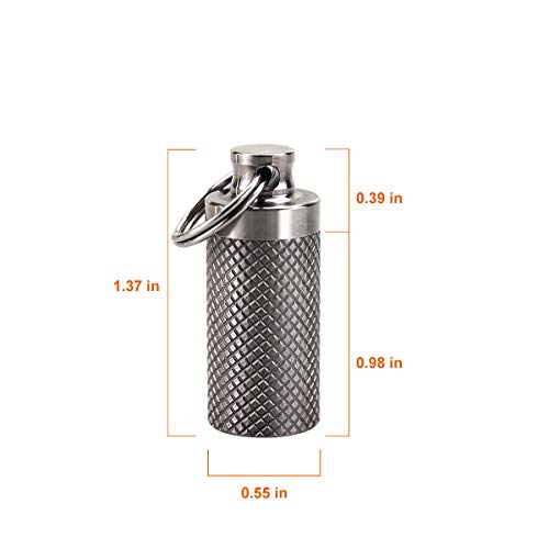Portable Titanium Waterproof Pill Box