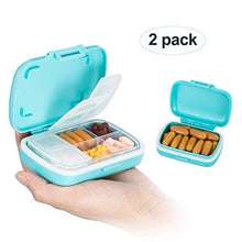 Weekly Pill Organizer,Moisture Proof Pill Box Case for Travel 7 Days,BPA-Free and Food-Grade To Hold Vitamins, Fish Oil, Supplements and Medication(Set Of 2): Health & Personal Care