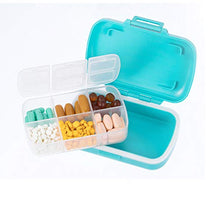 Weekly Pill Organizer,Moisture Proof Pill Box Case for Travel 7 Days,BPA-Free and Food-Grade To Hold Vitamins, Fish Oil, Supplements and Medication(Set Of 2): Health & Personal Care