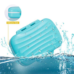 Weekly Pill Organizer,Moisture Proof Pill Box Case for Travel 7 Days,BPA-Free and Food-Grade To Hold Vitamins, Fish Oil, Supplements and Medication(Set Of 2): Health & Personal Care