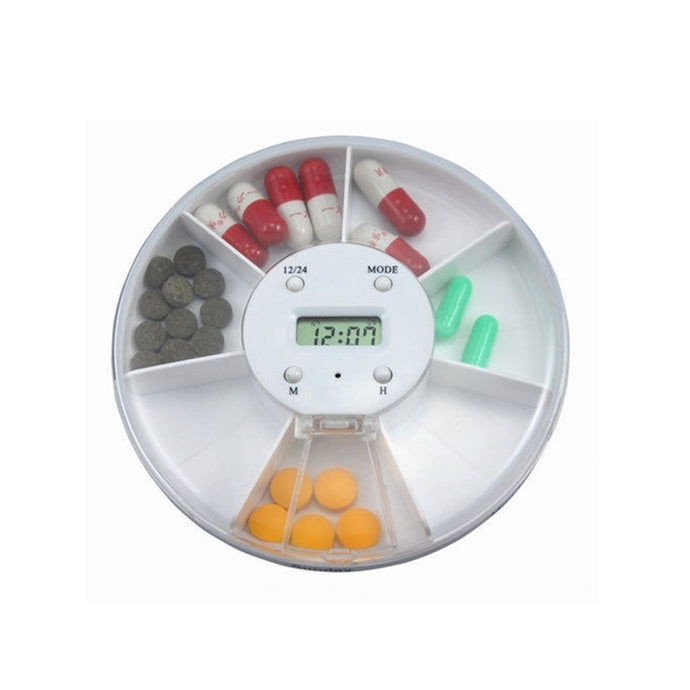 7-Compartment Electronic Medication Reminder